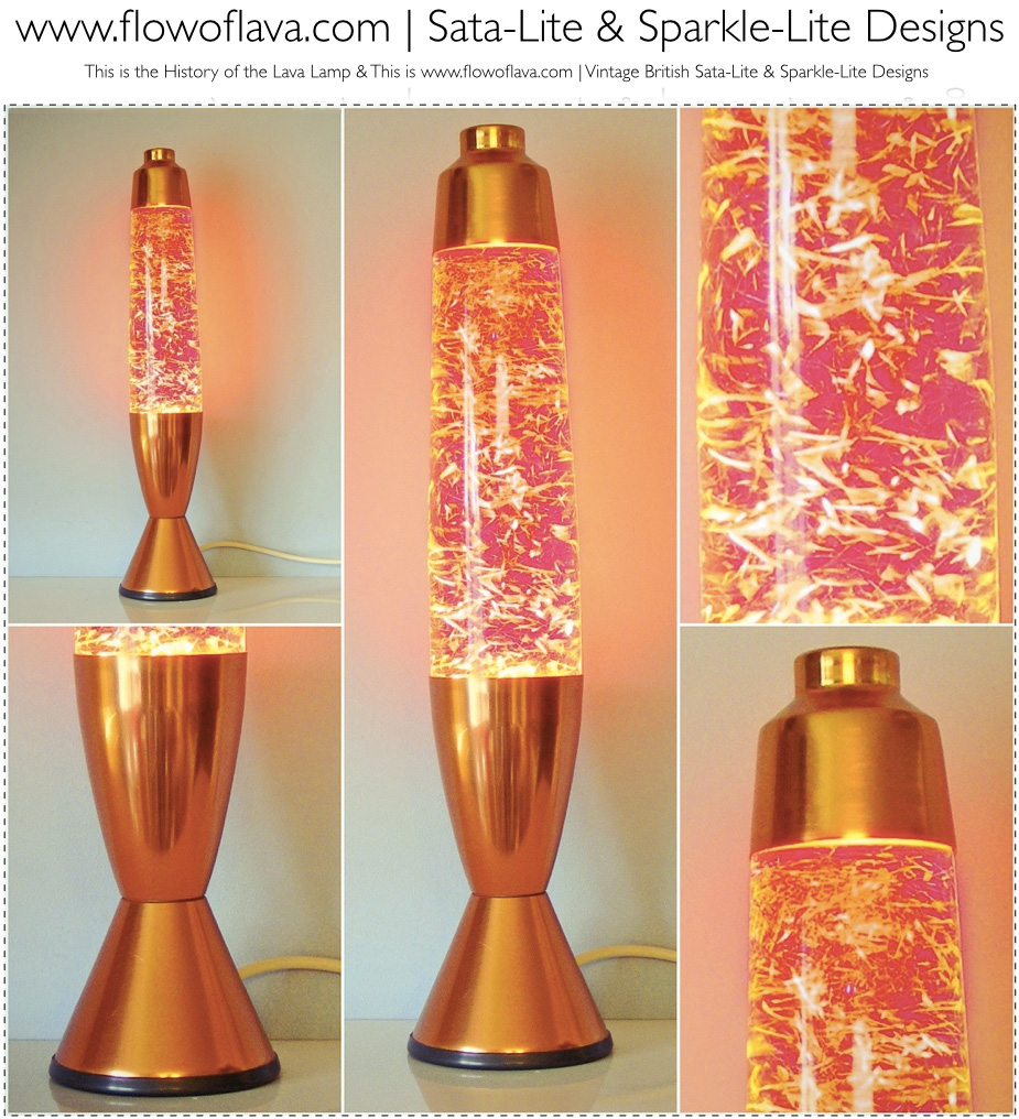 rose gold glitter lamp